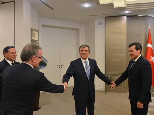 Cumhurbaşkanı Gül, Türkmenistan Dışişleri Bakanı Meredov’u Kabul Etti